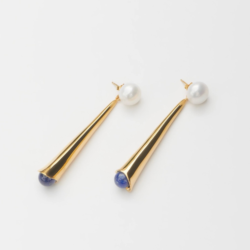 Sophie Buhai Lapis Drop Earrings - Picture 4 of 4
